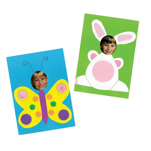 Cardboard Photo Frame Cards - White - Pack of 20