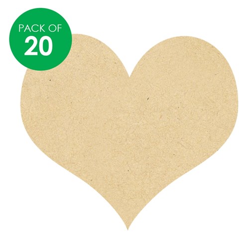 Wooden Heart Shapes - Pack of 20