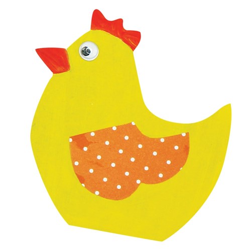 Wooden Chick Shape - Pack of 20