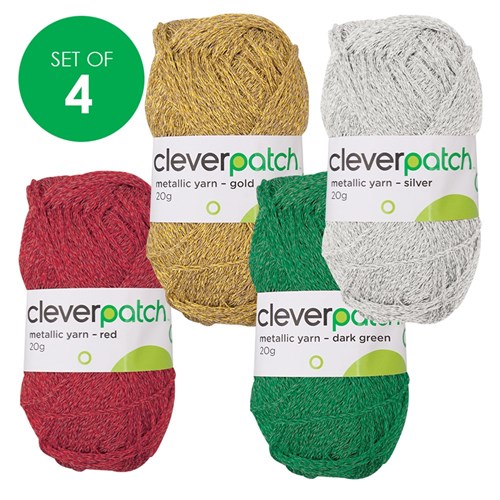 Metallic Yarn - 20g - Set of 4 Colours