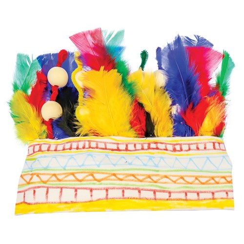 Turkey Feathers - Assorted - Set of 6 Colours