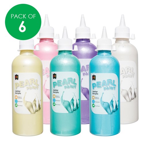 EC Pearl Paint - 500ml - Pack of 6 Colours