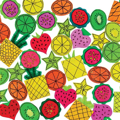 Mini Wooden Assorted Shapes - Pack of 48