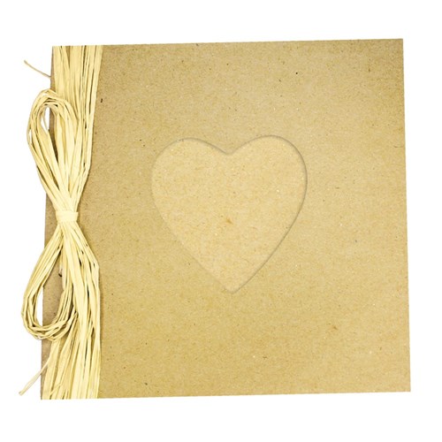 Papier Mache Scrapbook - Heart Cutout