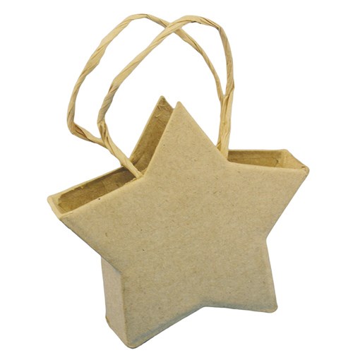 Papier Mache Bag - Star