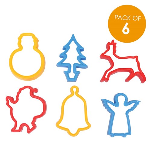 Christmas Cookie Cutters Pack of 6 Christmas Craft CleverPatch Art & Craft Supplies