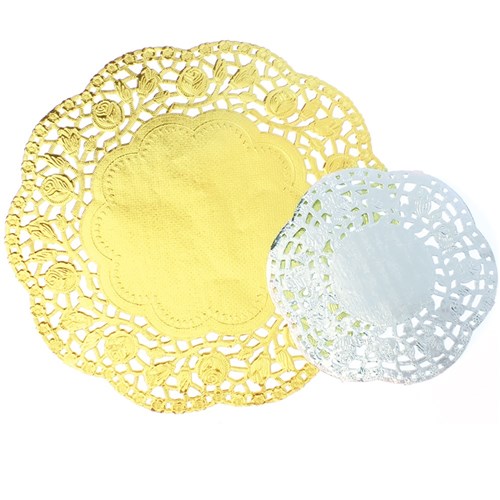 Doilies - Gold & Silver - Pack of 40