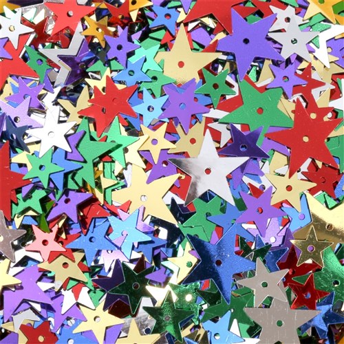 Star Sequins Assorted 50g Pack Collage & Craft CleverPatch