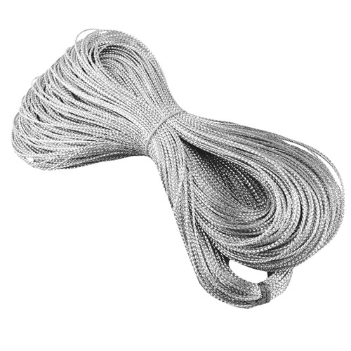 Metallic Braid - Silver - 100 Metres