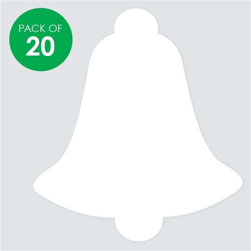 Cardboard Bells - White - Pack of 20