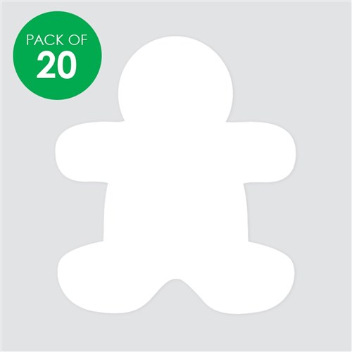Cardboard People - White - Pack of 20