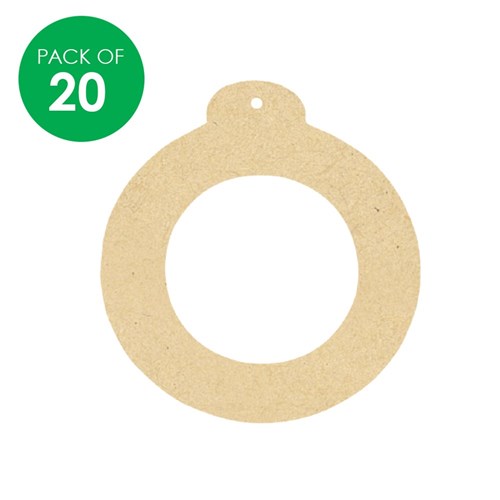 Wooden Circle Frames - Pack of 20
