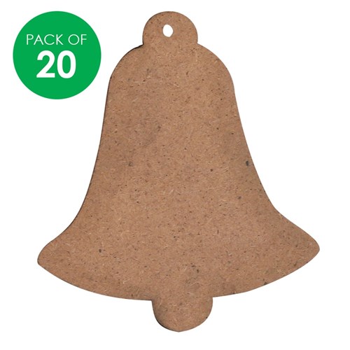 Wooden Bell Shapes - Pack of 20