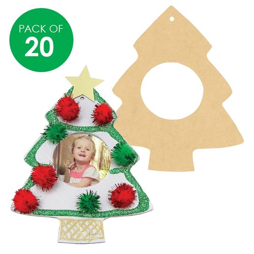 Wooden Christmas Tree Frames - Pack of 20