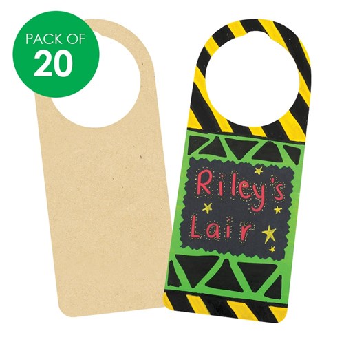 Wooden Door Hangers - Pack of 20