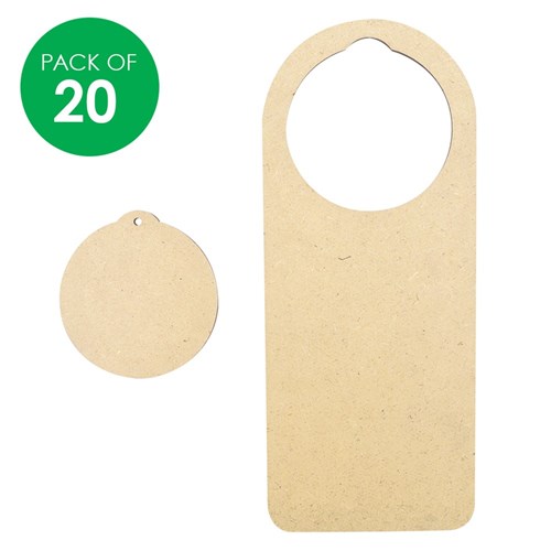 Wooden Door Hangers - Pack of 20