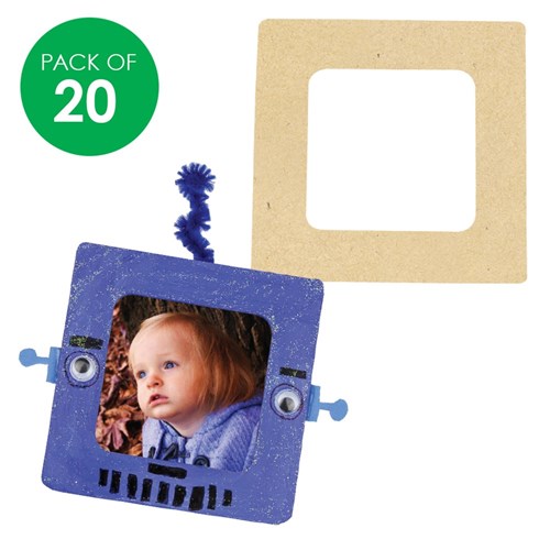 Wooden Square Frames - Pack of 20