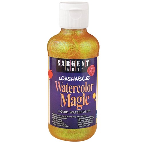 Watercolor Magic Glitter Liquid Watercolour - Yellow - 225ml
