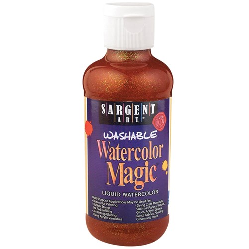 Watercolor Magic Glitter Liquid Watercolour - Orange - 225ml