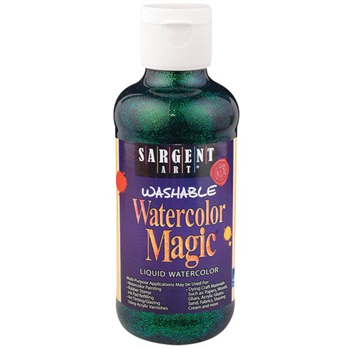 Watercolor Magic Glitter Liquid Watercolour - Green - 225ml