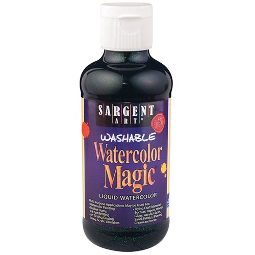 Watercolor Magic Glitter Liquid Watercolour - Black - 225ml
