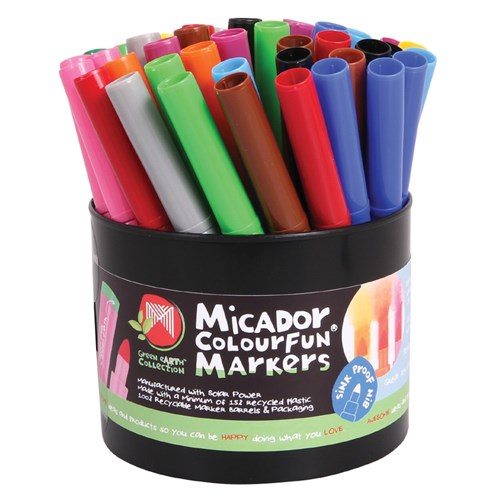 Micador Colourfun Markers Deskpack - Pack of 48
