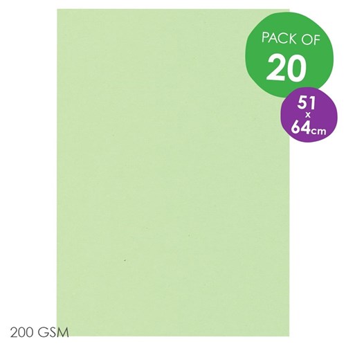 Spectrum Board - 510 x 640mm - Lime - Pack of 20