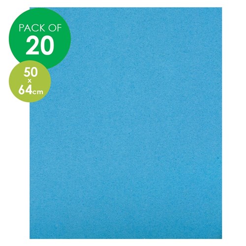 CleverPatch Cardboard - 500 x 640mm - Blue - Pack of 20