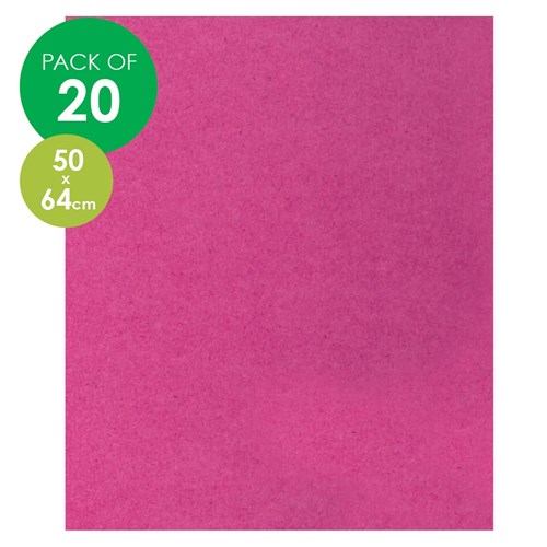 CleverPatch Cardboard - 500 x 640mm - Pink - Pack of 20