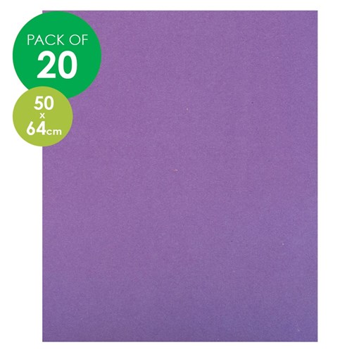 CleverPatch Cardboard - 500 x 640mm - Purple - Pack of 20