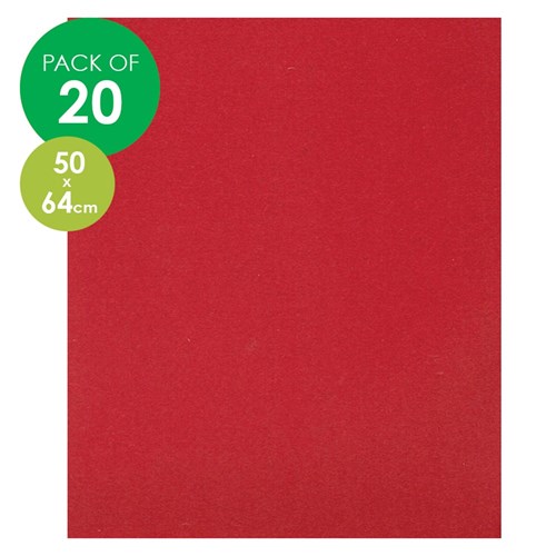 CleverPatch Cardboard - 500 x 640mm - Red - Pack of 20