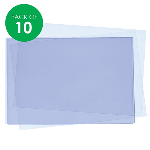 Acetate Sheets - A4 - Pack of 10