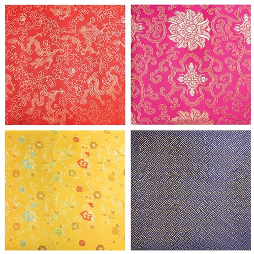 Chinese Fabrics - 98cm x 1m - Pack of 4