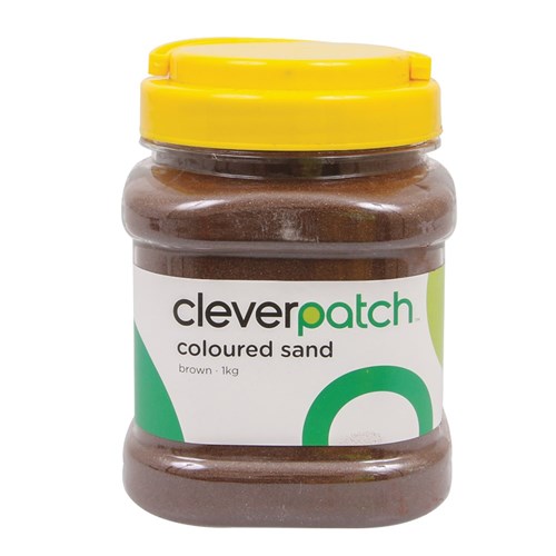 CleverPatch Coloured Sand - Brown - 1kg Tub