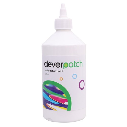 CleverPatch Junior Artist Paint - White - 500ml