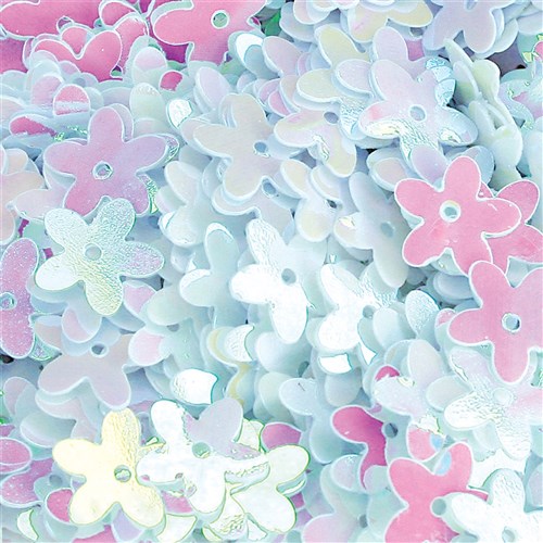 Flower Sequins - Pearl - 15g Pack