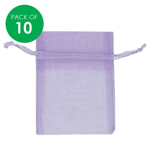 Organza Bags - Lavender - Pack of 10