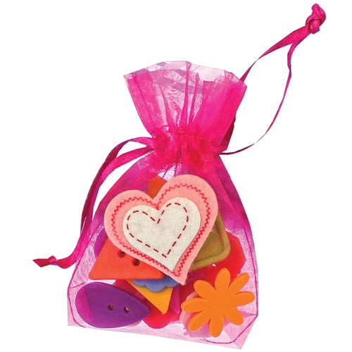 Organza Bag - Hot Pink