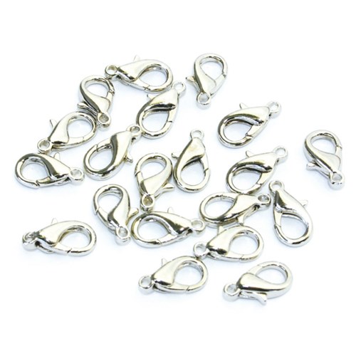 Jewellery Clasps - Silver - Pack of 20