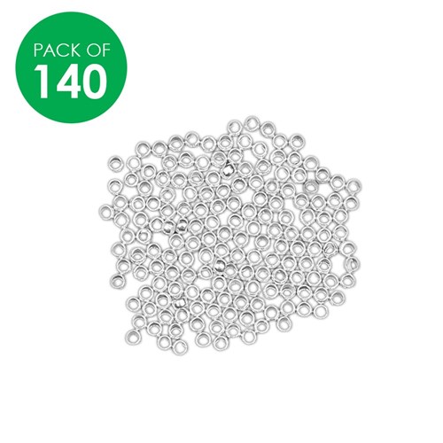 Jewellery Crimps - Silver - Pack of 140
