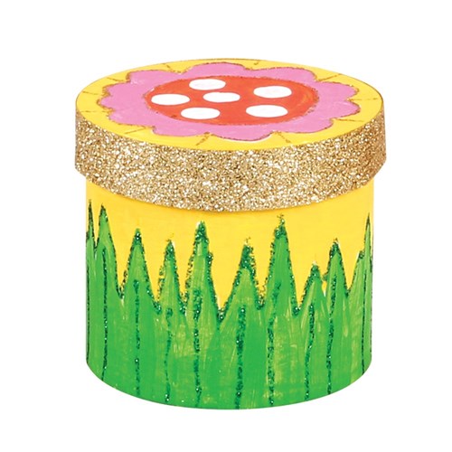 Papier Mache Box - Round