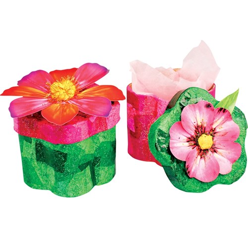 Papier Mache Box - Flower