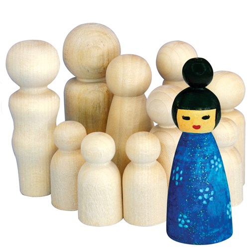 Wooden People - Pack of 10