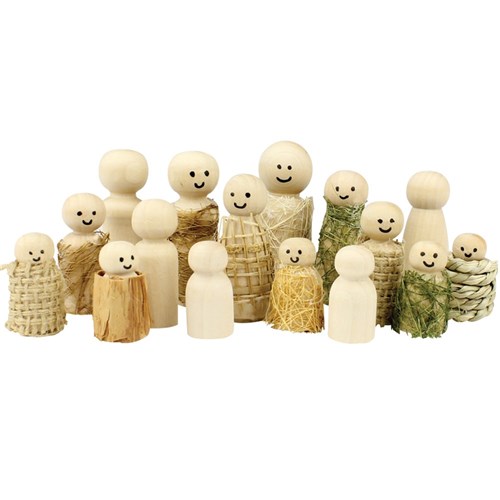 Wooden People - Pack of 10