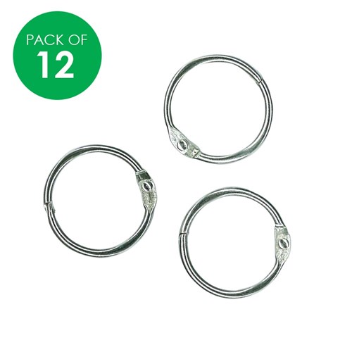 Book Rings - Pack of 12