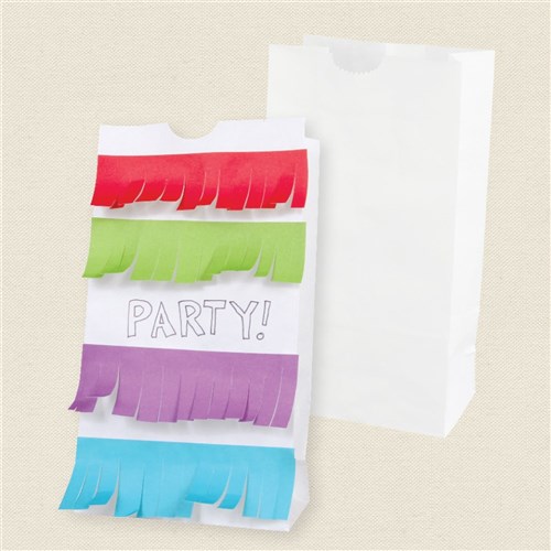 Paper Bags - White - Pack of 100