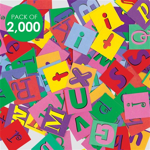 Alphabet Mosaic Pieces - Pack of 2,000