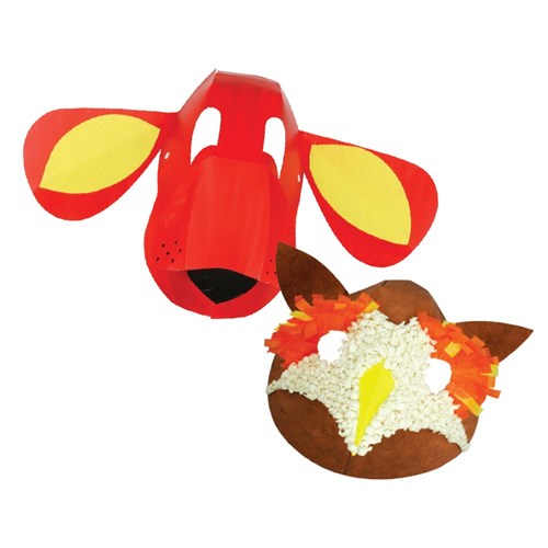 Barnyard Animal Fold-Up Masks - Pack of 30