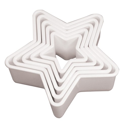 Star Cookie Cutter Set - Plastic - Pack of 5