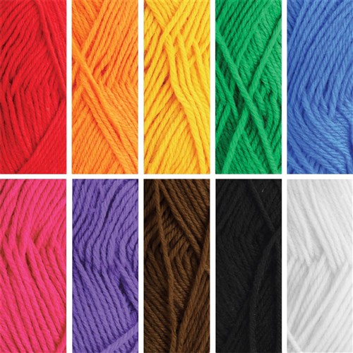 Soft Yarn - 100g - Set of 10 Colours